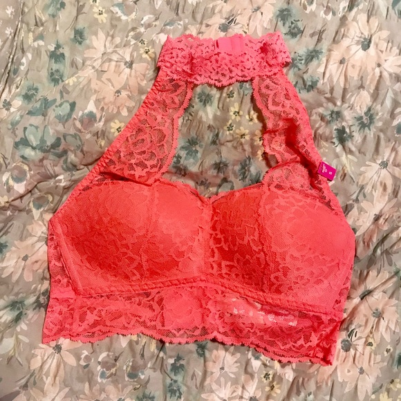 NWT PINK Victoria’s Secret Halter Push-up Bra - Picture 5 of 7